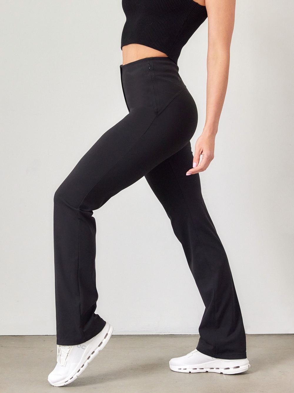 ALO Yoga Black High-Rise Flare Pants